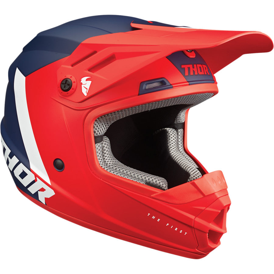 Thor Youth Sector Helmet - Chev Red/Navy