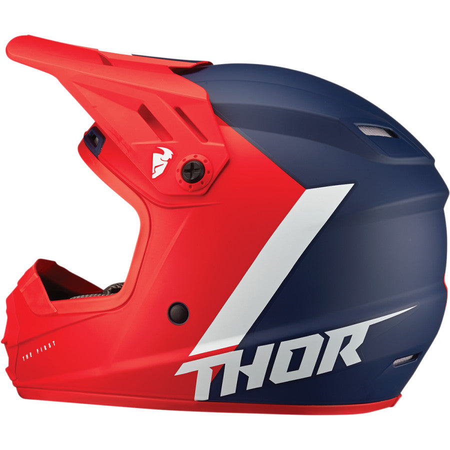 Thor Youth Sector Helmet - Chev Red/Navy