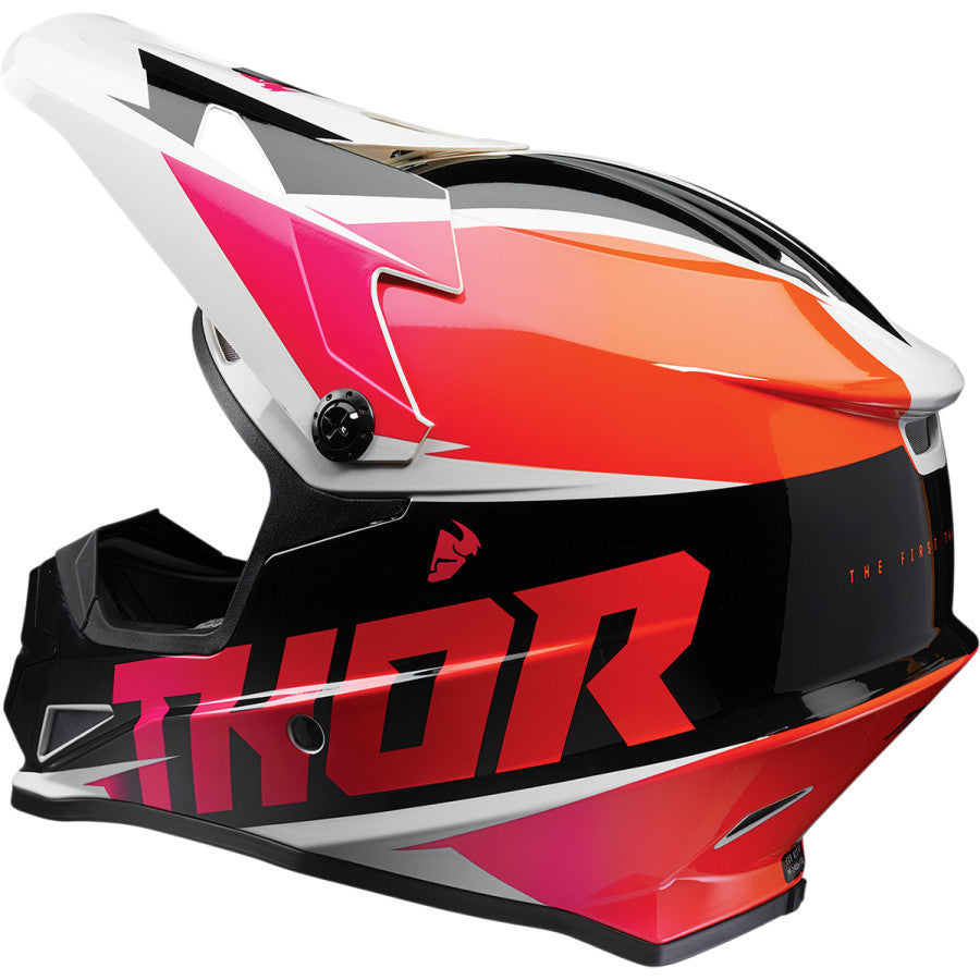 Thor Sector Fader Helmet - Orange/Magenta