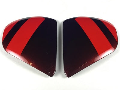 Arai Chaser-X Replacement Side-Pods Fence Set - Gloss Red/Black