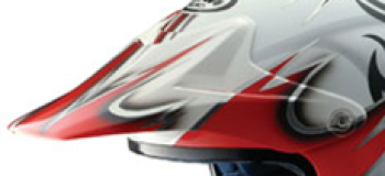 Arai VX-Pro Replacement Helmet Peak Visor - Automic Red