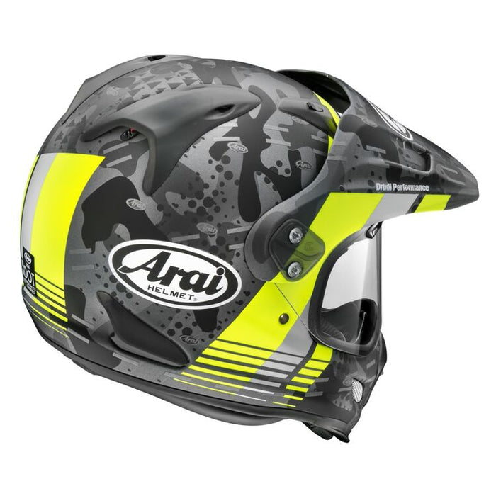 Arai XD-4 Cover Motorcycle Helmet -  Fluro Yellow Matte
