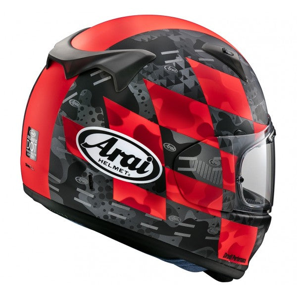 Arai Profile-V Patch Motorcycle Helmet -  Red Matte