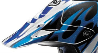 Arai VX Pro 3 Wingflame Replacement Peak -  White/Blue