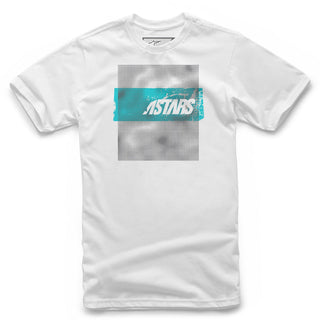 Alpinestars Sonic Motorcycle Tee - White With Blue