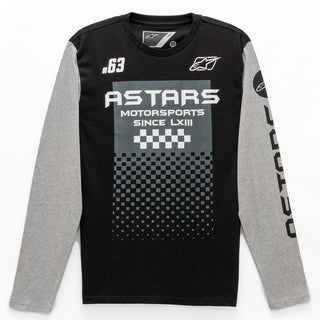 Alpinestars Tachen Motorcycle Tee - Black/Heather Grey