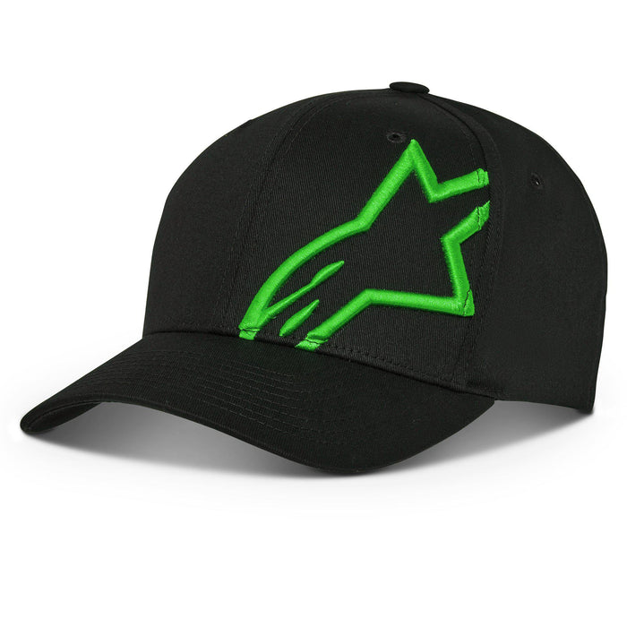 Alpinestars Corp Snap 2 Motorcycle Hat - Black/Green