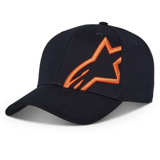 Alpinestars Corp Snap 2 Motorcycle Hat- Navy/Orange