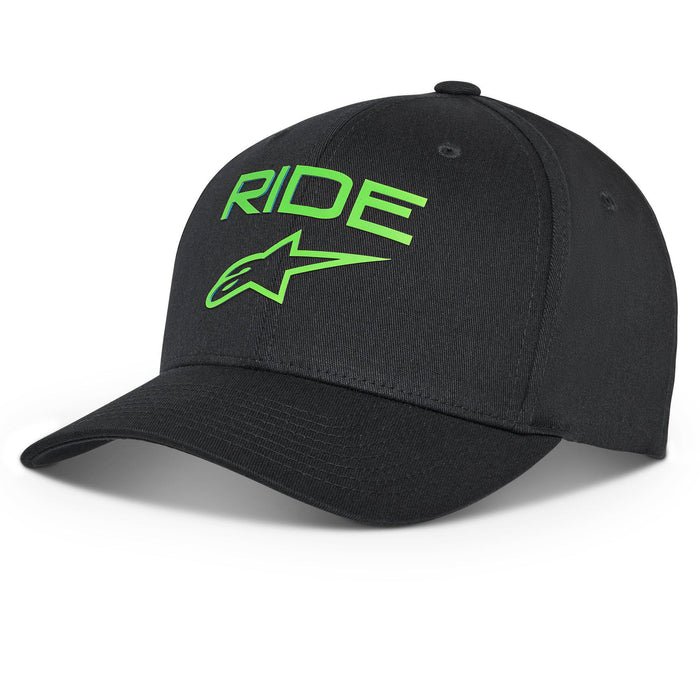 Alpinestars Ride Transfer Motorcycle Hat - Black/Green
