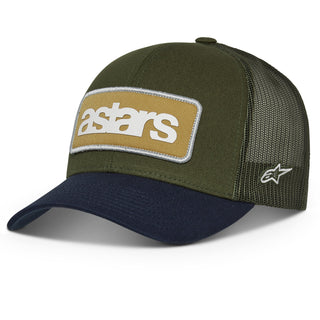 Alpinestars Manifest Trucker Motorcycle Hat - Military Navy/Curvebill Snap Back