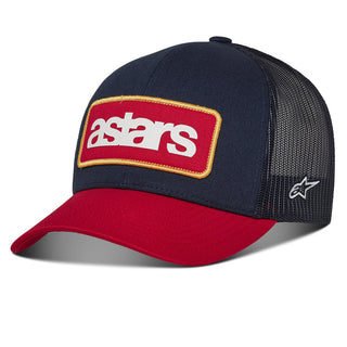 Alpinestars Manifest Trucker Hat - Navy Red/Curvebill Snap Back