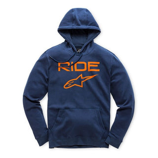 Alpinestars Ride 2.0 Pullover Fleece Casual Hoodie - Navy/Orange