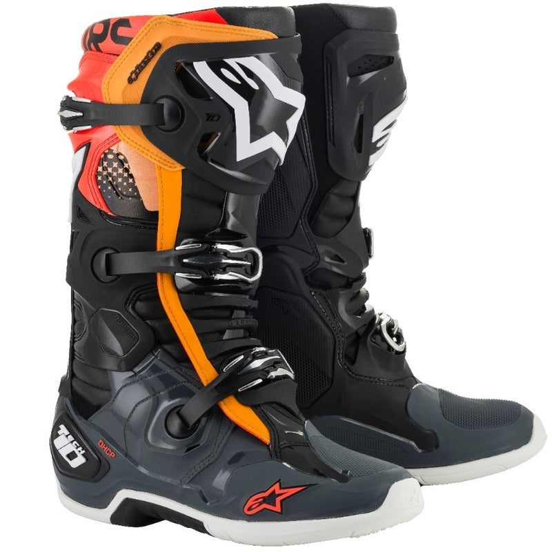 Alpinestars Tech 10 MX Boots - Black/Grey/Orange