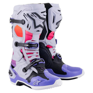 Alpinestars Tech 10 Boots - Haze Gray Orange Fluro Rhodamine