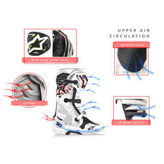 Alpinestars Tech 10 Supervented MX Boots - White