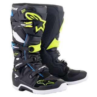 Alpinestars Tech 7 (My14) Boots - Black Enamel Blue Yellow Fluro