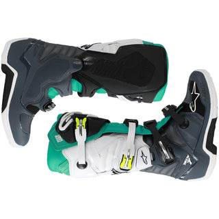 Alpinestars Tech 7 MX Boots - Dark Grey/White/Teal - MotoHeaven