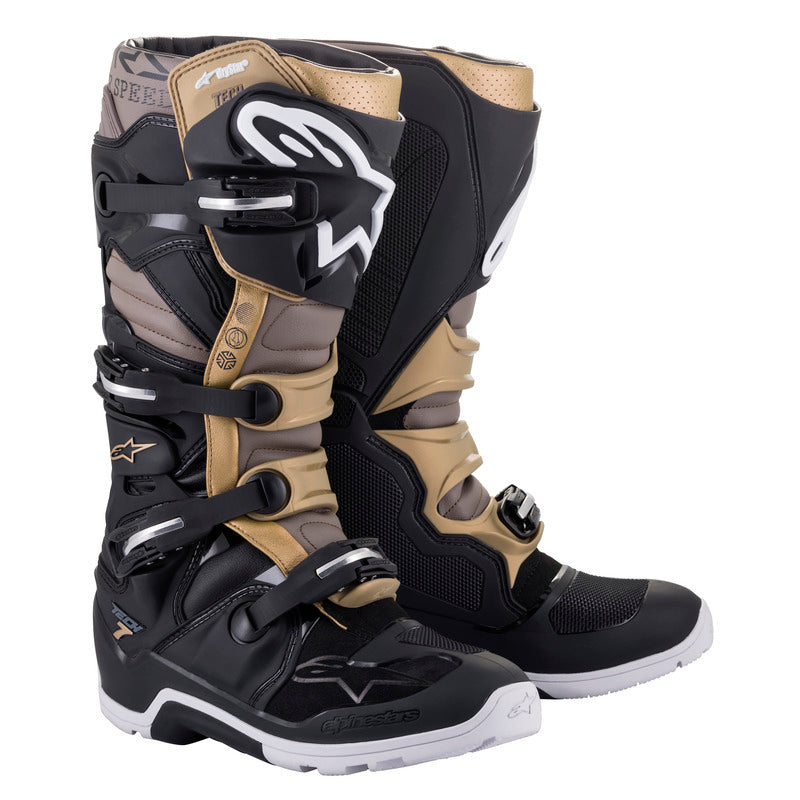 Alpinestars Tech 7 Drystar Enduro Boots - Black Grey Gold