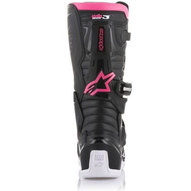 Alpinestars Stella Tech 3 MX Boots - Black/White/Pink