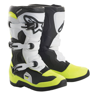 Alpinestars Tech 3 V2 Youth MX Boots - Black/White/Fluro Yellow