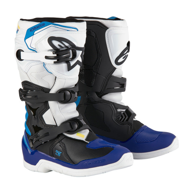 Alpinestars Tech 3S Youth Boots - White/Black/Enamel Blue