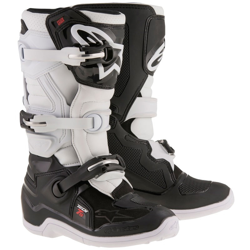 Alpinestars Tech 7S Youth MX Boots - Black/White