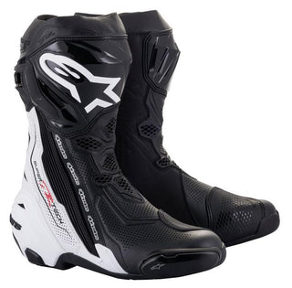 Alpinestars Supertech R V2 Vented Motorcycle Boots - Black/White