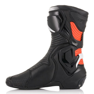 Alpinestars SMX Plus v2 Motorcycle Boots - Black/Fluro Red/White