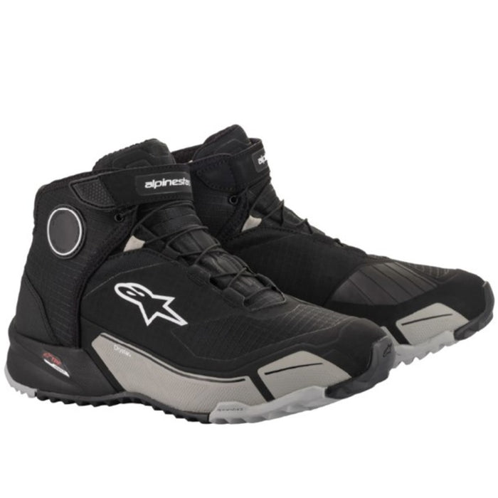 Alpinestars CRX Drystar Motorcycle Riding Shoes - Black/ Cool Grey