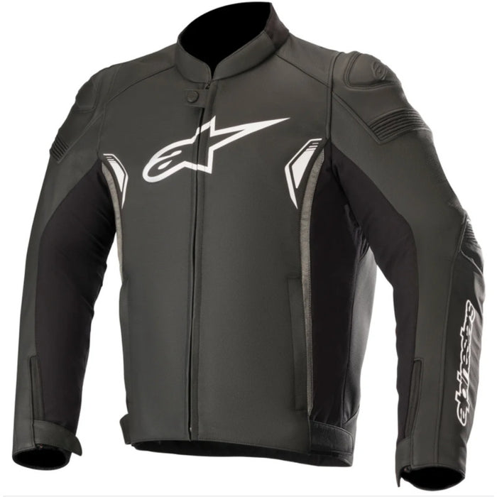 Alpinestars SP1 V2 Leather Motorcycle Jackets - Black/Dark/Grey