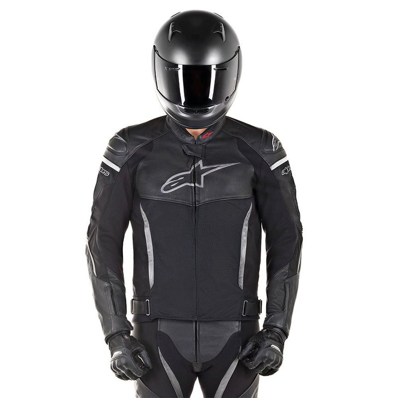 Alpinestars SPX Air Flow Leather Motorcycle Jacket Black