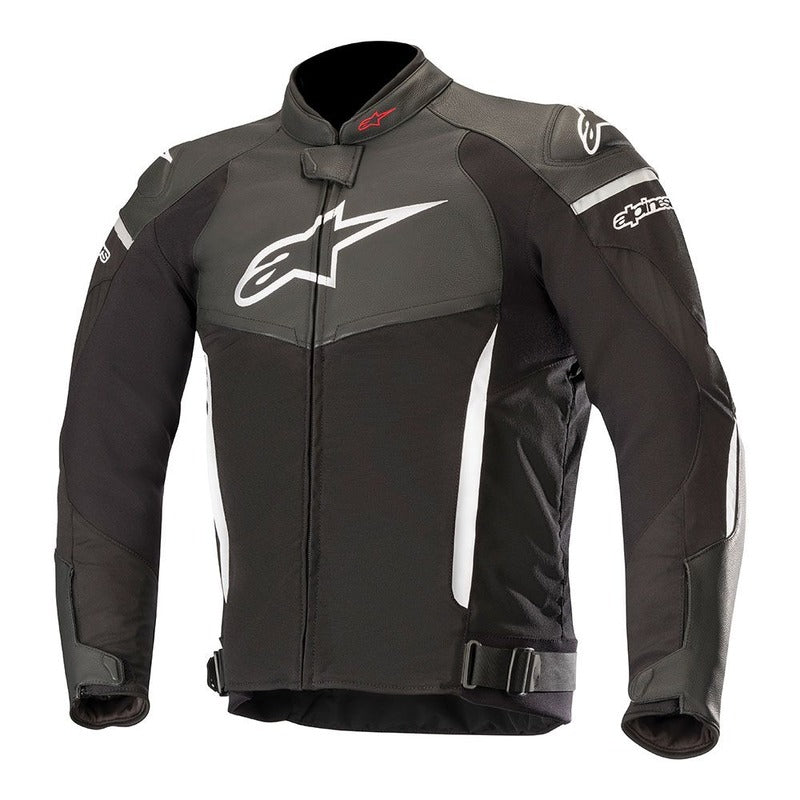 Alpinestars SPX Air Flow Leather Motorcycle Jacket - Black/White ...