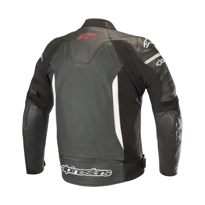 Alpinestars SPX Perforated Leather Motorcycle Jacket - Black/White