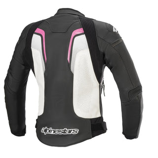 Alpinestars Stella GP Plus R v3 Airflow Motorcycle Jacket - Black/White/Fuchia