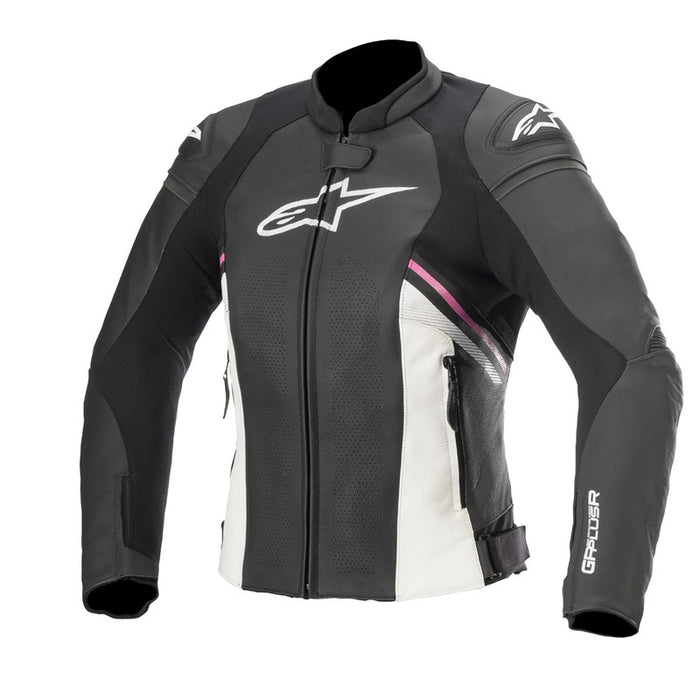 Alpinestars Stella GP Plus R v3 Airflow Motorcycle Jacket - Black/White/Fuchia