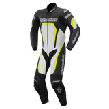Alpinestars 2015 Motegi 1-Piece Motorcycle Leather Suit - Black/White/Yellow