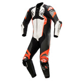 Alpinestars Atem V4 1-Piece Motorcycle Leather Suit - White/Black/Fluro/Red