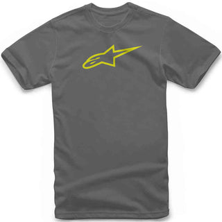 Alpinestars Ageless Tee - Charcoal/Hi-vis Yellow
