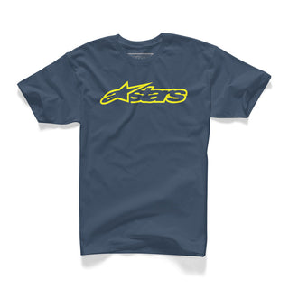 Alpinestars Blaze Classic Casual Tee - Navy/Yellow