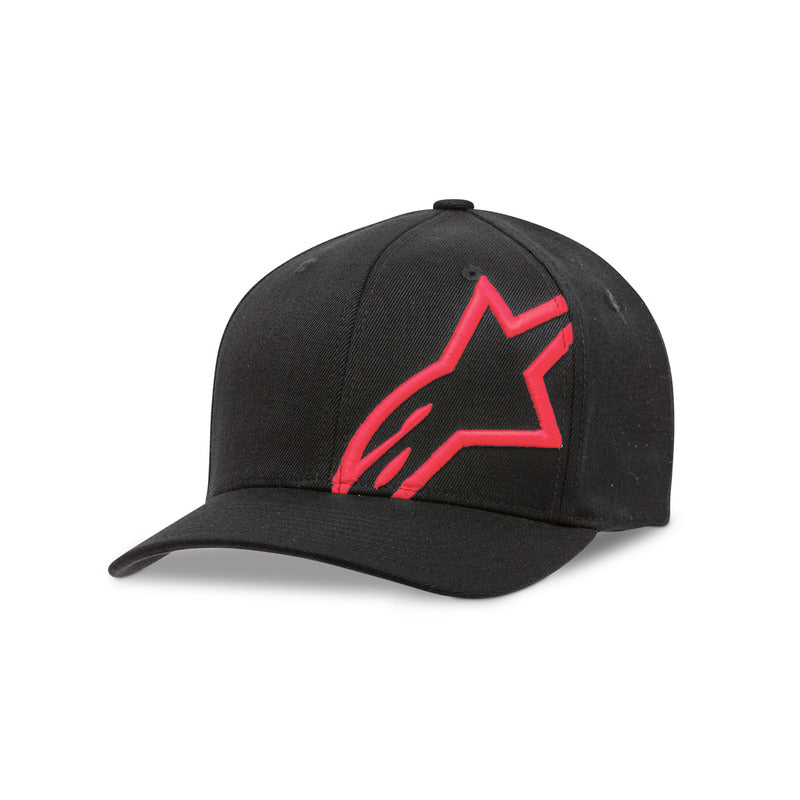 Alpinestars Corp Shift 2 Flexfit Curved Brim Hat  - Black/Red
