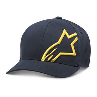 Alpinestars Corp Shift Flexfit Motorcycle Hat - Navy/Gold