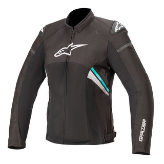 Alpinestars Stella T-GP Plus R V3 Air Motorcycle Jacket - Black/White/Teal