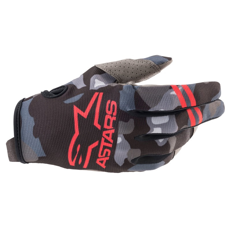Alpinestars Radar Youth MX Gloves - Camo/Red