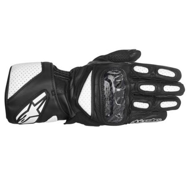Alpinestars Gloves SP-2 Leather White Black - MotoHeaven