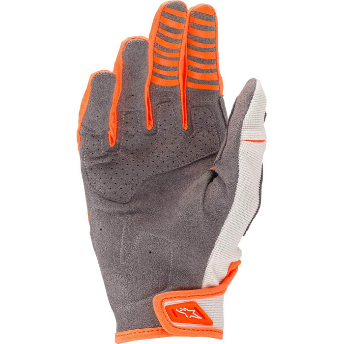 Alpinestars 2020 Techstar MX Gloves - White/Fluro Orange/Gold