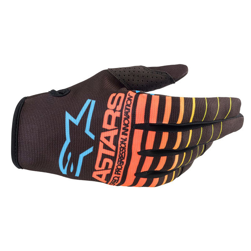 Alpinestars 2022 Radar Gloves - Black/Fluro Yellow/Coral