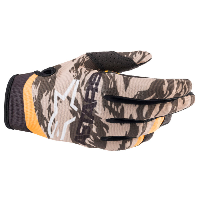 Alpinestars 2022 Radar Gloves - Military Sand/Camo/Tangerine