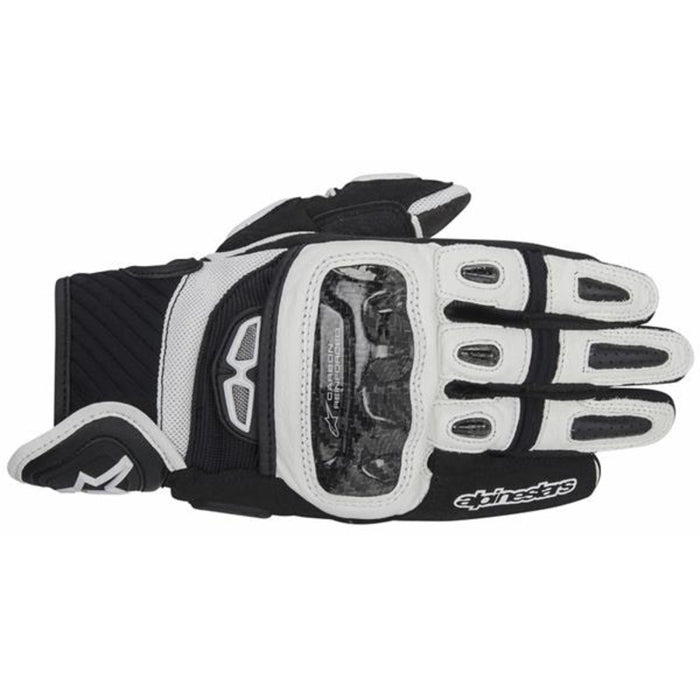 Alpinestars Gloves GP Air Leather White/Black - MotoHeaven