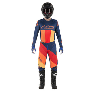 Alpinestars 2019 MX Techstar Venom Pants - Navy/Tangerine - MotoHeaven