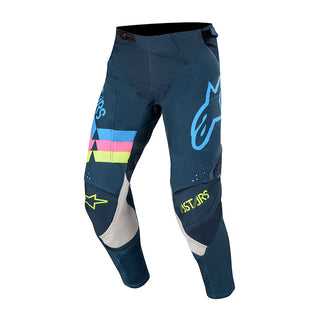 Alpinestars 2020 Techstar Venom MX Pants - Navy/Aqua/Fluro Pink